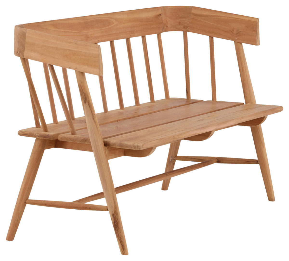 GARTENBANK 58/85/132 cm Teakholz   - Teakfarben, KONVENTIONELL, Holz (58/85/132cm) - Gardenson