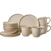 FRÜHSTÜCKSSERVICE Creme Olivia  - Creme, KONVENTIONELL, Keramik (34/18/23cm) - Ritzenhoff Breker