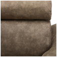 ECKSOFA in Lederlook Taupe  230/263 cm  - Taupe/Schwarz, Design, Kunststoff/Textil (230/263cm) - Hom`in