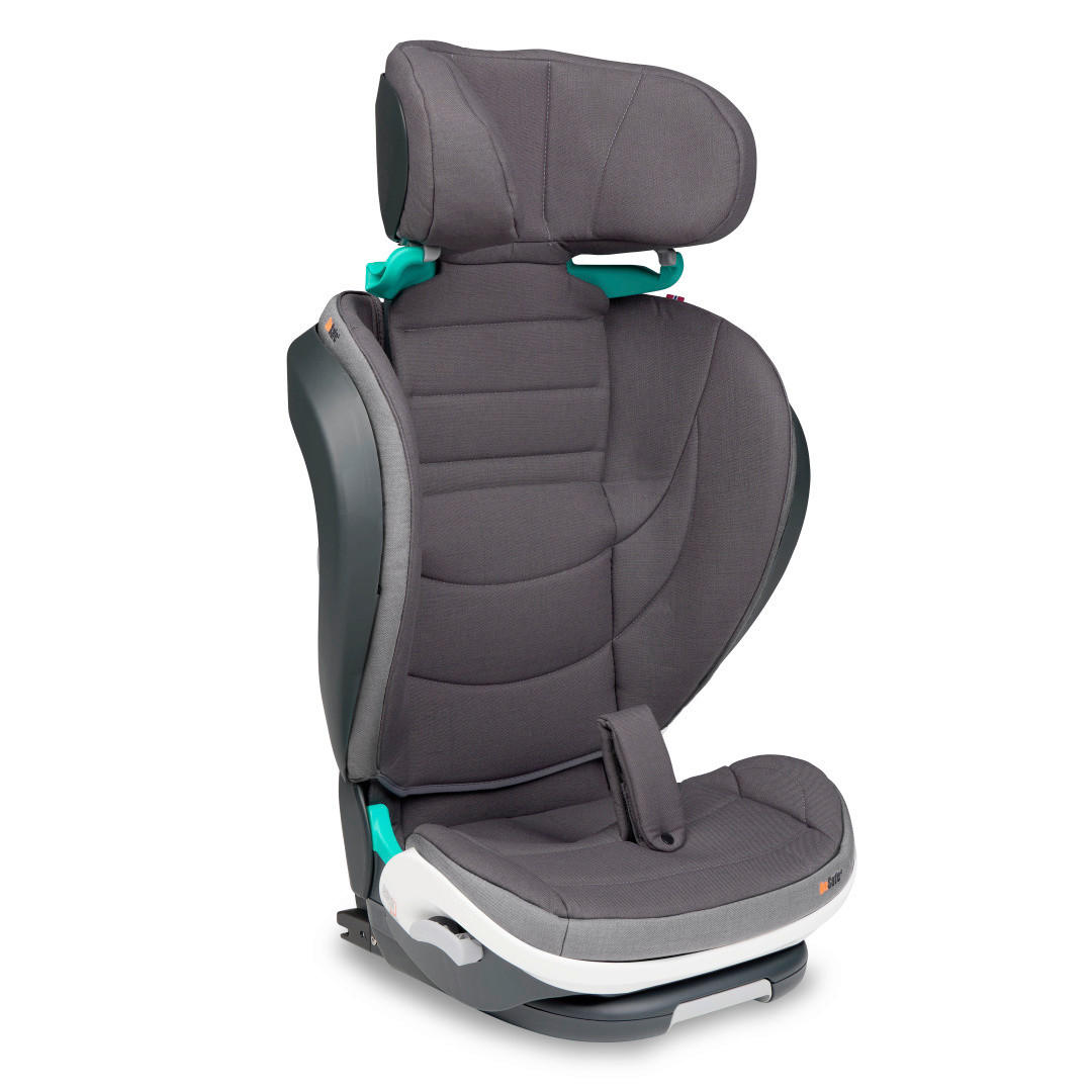 DJEČJA AUTOSJEDALICA  IZI FLEX FIX 2 I-SIZE  - tamno siva, Basics, tekstil/plastika (7kg) - Besafe