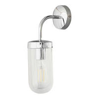 NÁSTĚNNÉ KOUPELNOVÉ SVÍTIDLO, 20/20.5/16 cm - průhledné/barvy chromu, Basics, kov/sklo (20/20.5/16cm)