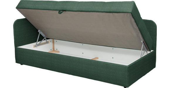 LIEGE  in Cord Grün  - Schwarz/Grün, Basics, Kunststoff/Textil (95/90/205cm) - Xora