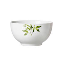 FRUKOSTSKÅL  15/15/8 cm  - vit/grön, Klassisk, keramik (15/15/8cm) - Ritzenhoff Breker