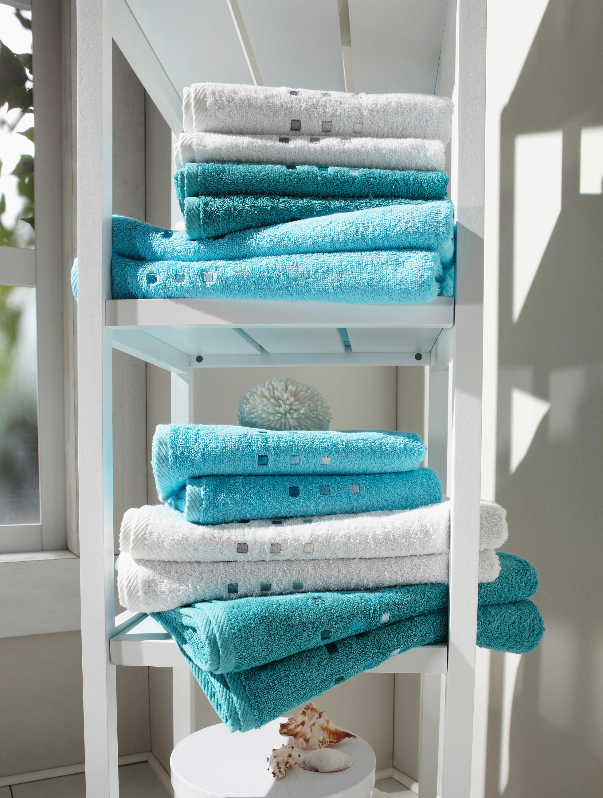 HANDTUCH Quattro Weiß  - Weiß, Basics, Textil (50/100cm) - Esposa