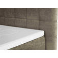 BOXSPRINGBETT 180/200 cm  in Hellbraun  - Hellbraun/Eichefarben, Design, Holz/Textil (180/200cm) - Esposa