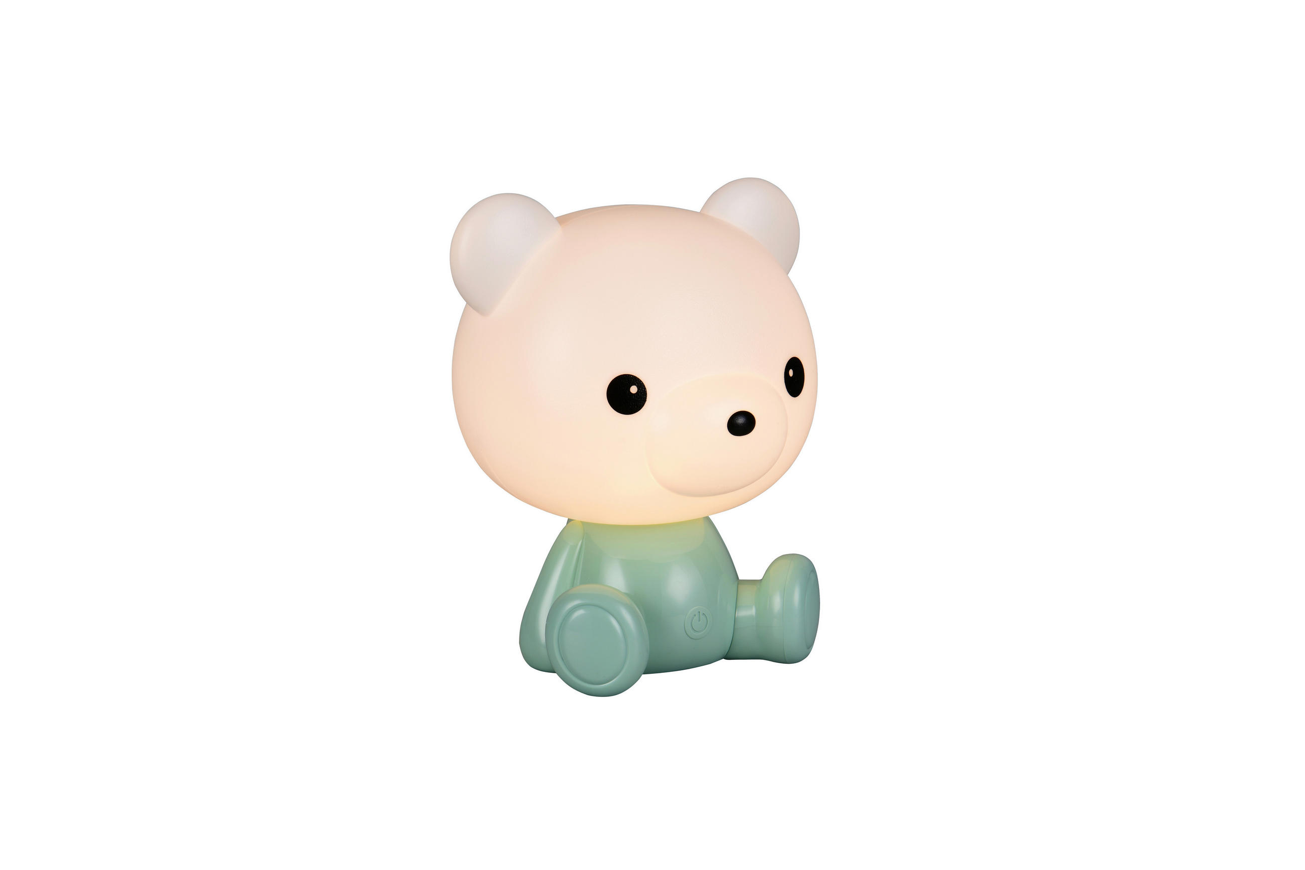 LED-TISCHLEUCHTE Cutie 21/19/25,5 cm   - Weiß/Grün, LIFESTYLE, Kunststoff (21/19/25,5cm)