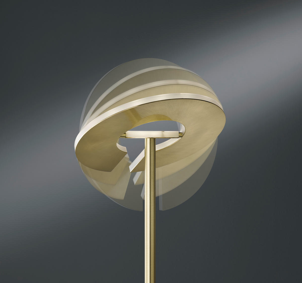 LED-STEHLEUCHTE 35/180 cm    - Messingfarben/Weiß, Design, Kunststoff/Metall (35/180cm)