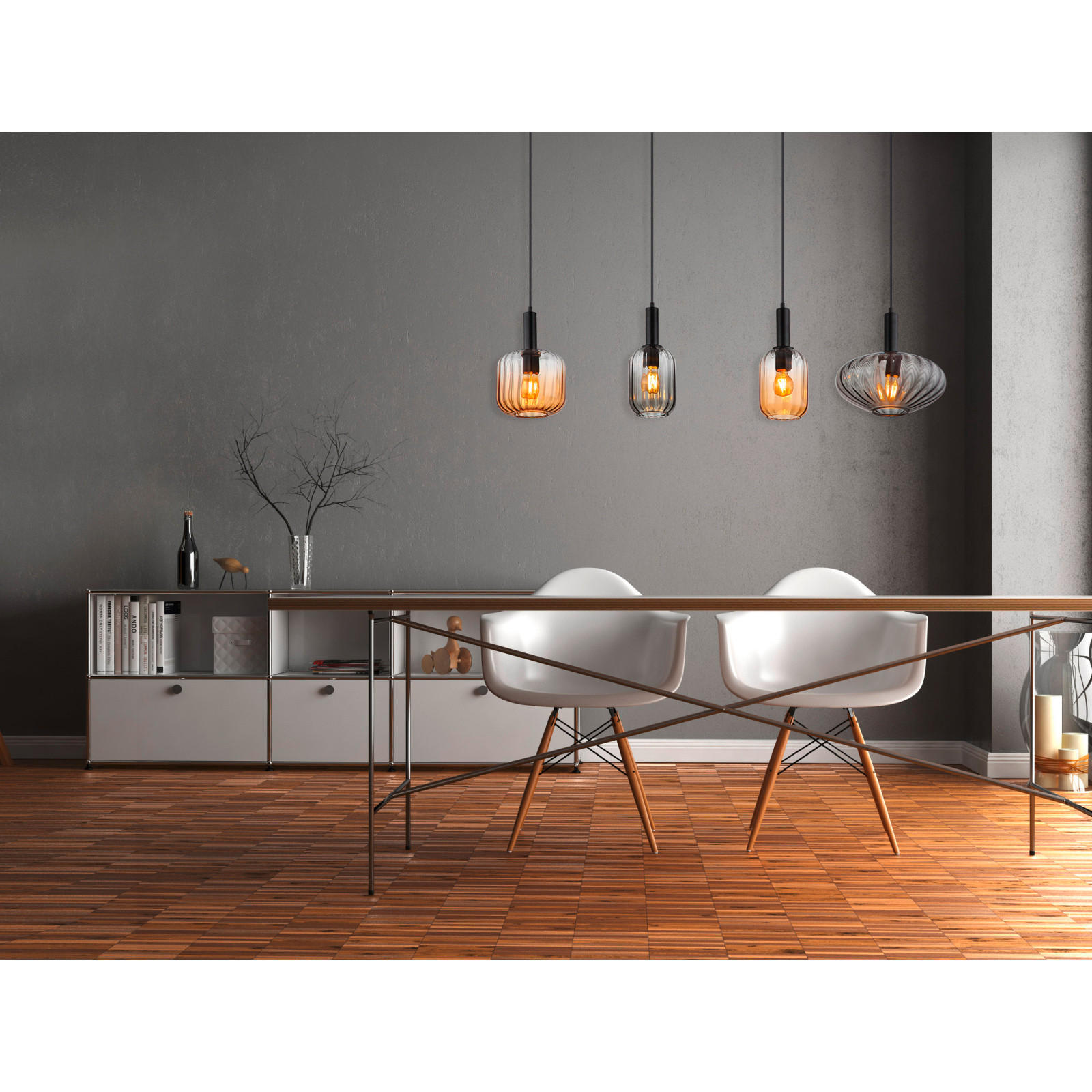 HÄNGELEUCHTE 127/30/150 cm    - Trend, Glas/Kunststoff (127/30/150cm) - Globo