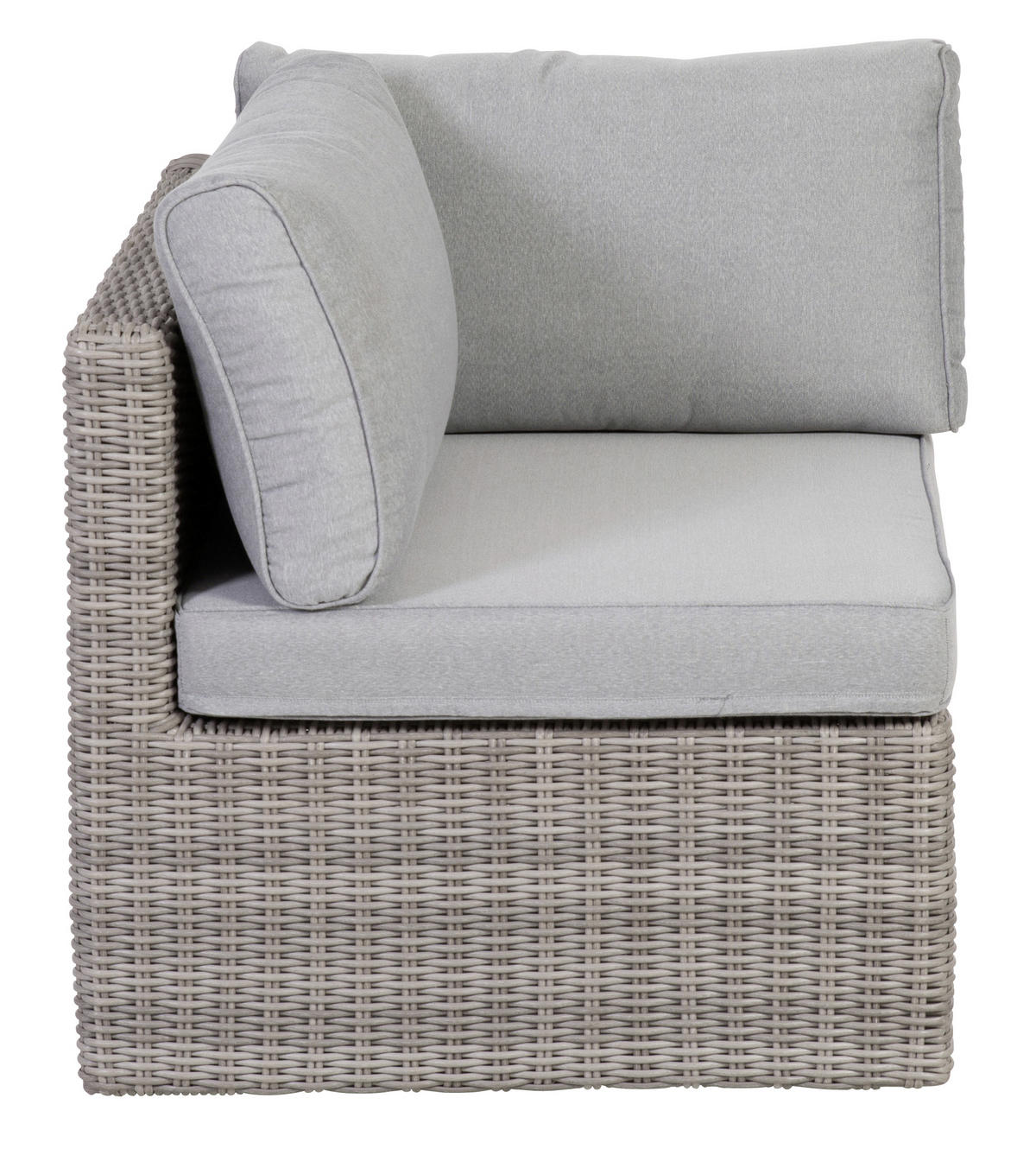 LOUNGEGARNITUR   93/65/71 cm Stahl  - Grau, Basics, Glas/Textil (93/65/71cm) - Gardenson