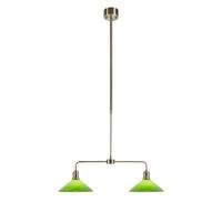 PENDELLEUCHTE Vela 25/148/75 cm  - Messingfarben/Grün, Basics, Metall (25/148/75cm) - Markslöjd