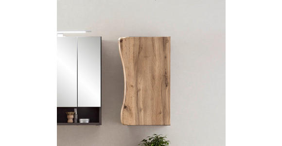 HÄNGESCHRANK 30/64/20 cm  - Eiche Wotan/Graphitfarben, Natur, Holzwerkstoff (30/64/20cm) - Xora