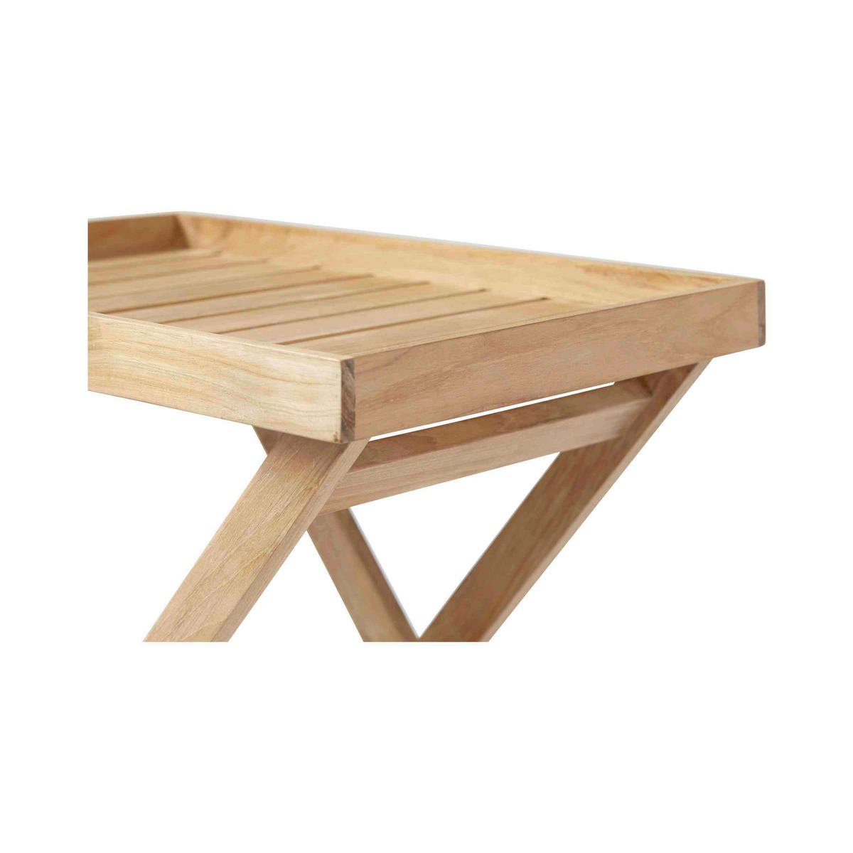 TABLETTTISCH 60/40/65 cm Teakholz vollmassiv Teakfarben  - Teakfarben, KONVENTIONELL, Holz (60/40/65cm) - MID.YOU