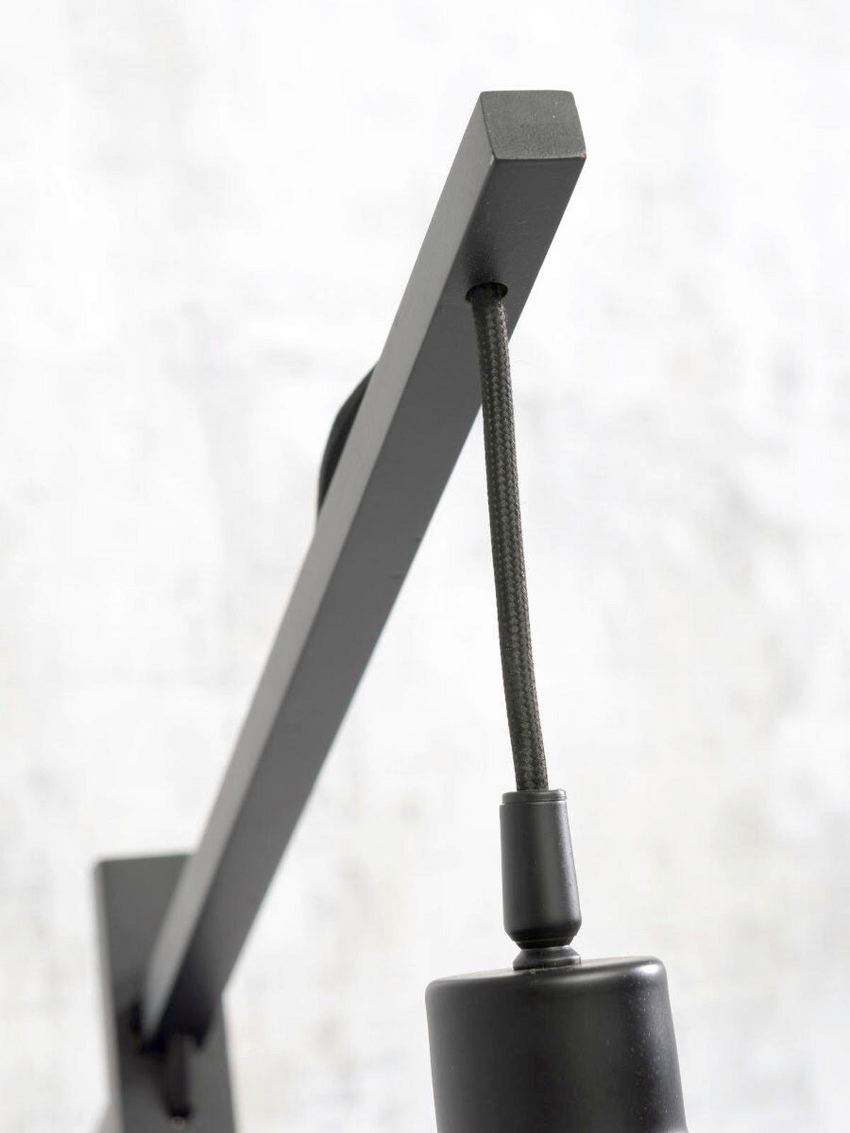 Lampadar - culoare natur/negru, Trend (80/60/176cm) - Good & Mojo