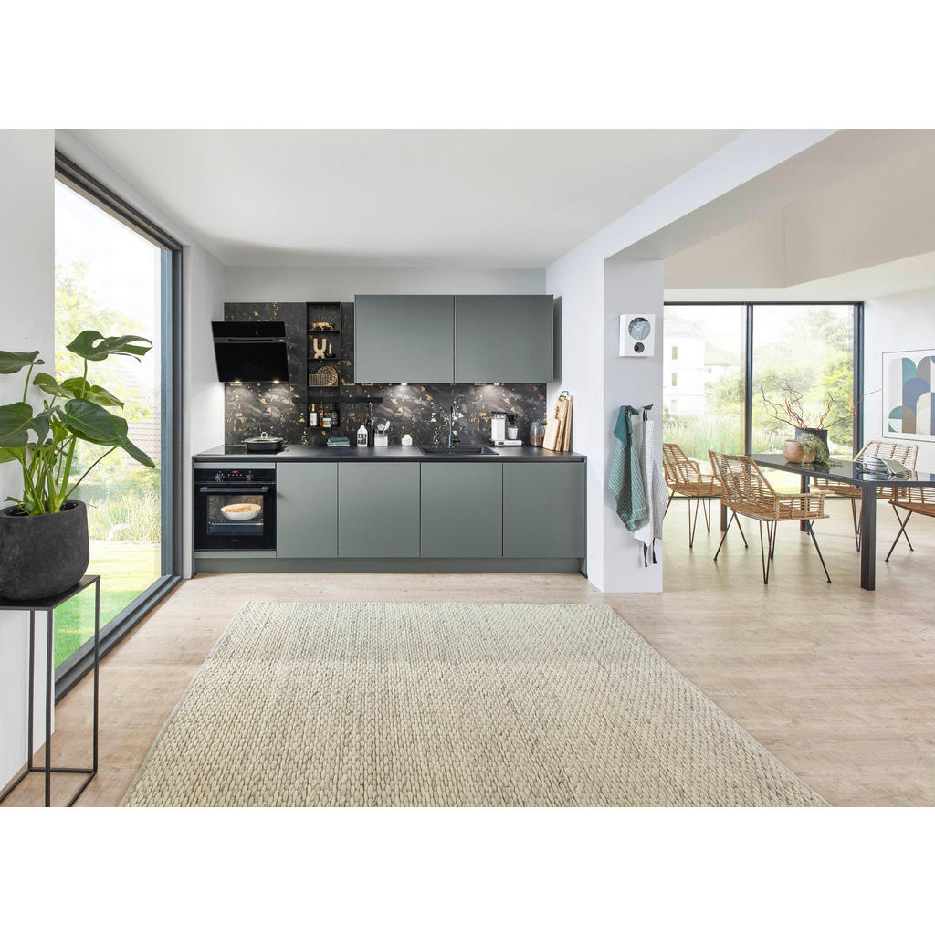 Küchenzeile Eastbourne ohne Geräte B: 290 cm Mineralgrün