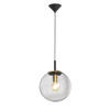 HÄNGELEUCHTE 30/140 cm  - Klar/Messingfarben, Design, Glas/Metall (30/140cm) - Fischer & Honsel