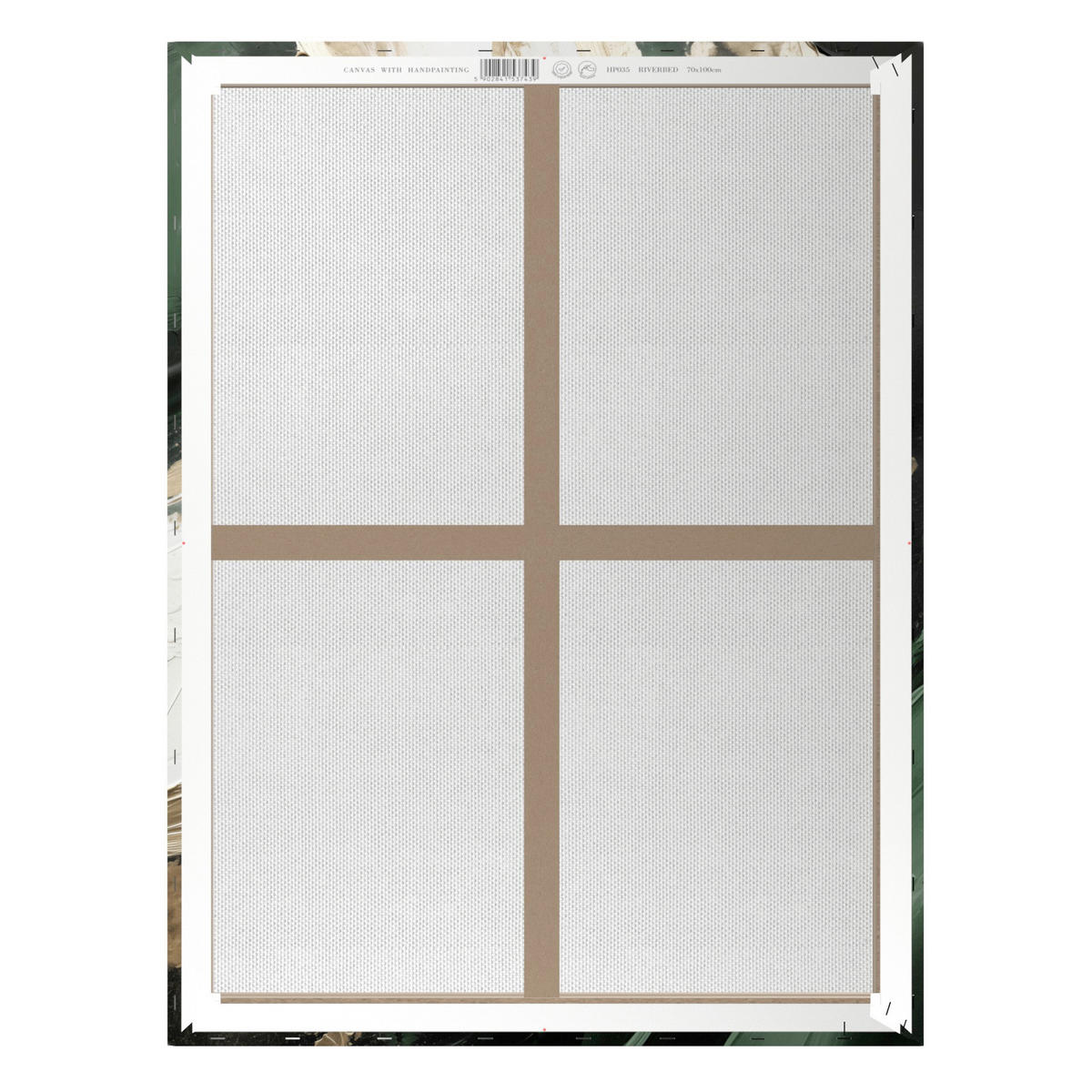 LEINWANDBILD Abstraktes 70/100 cm  - Multicolor, Basics, Holz/Textil (70/100cm)