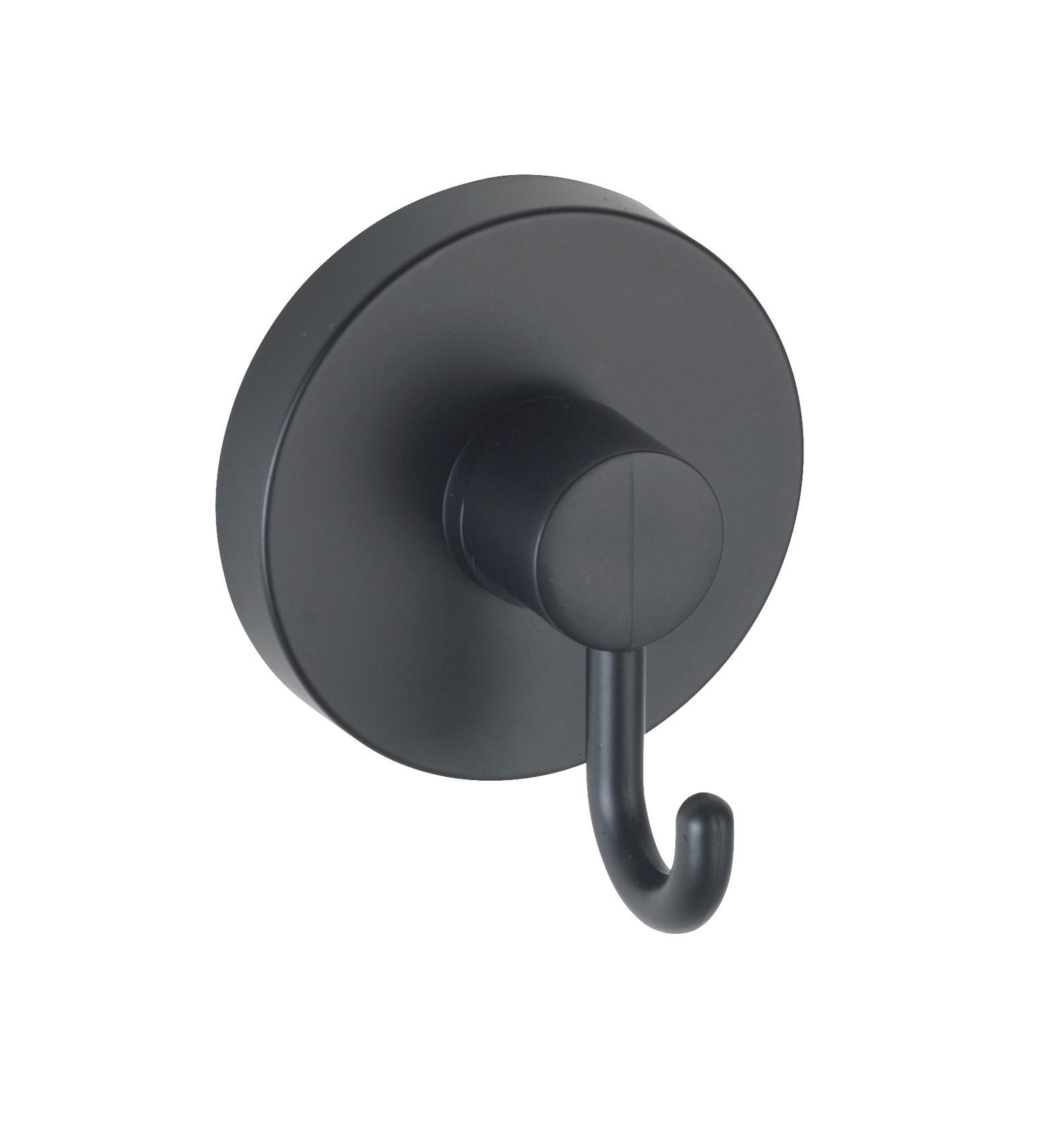 WANDHAKEN 2 Stück  in Schwarz  - Schwarz, Basics, Kunststoff (6/6,7/5cm) - Wenko