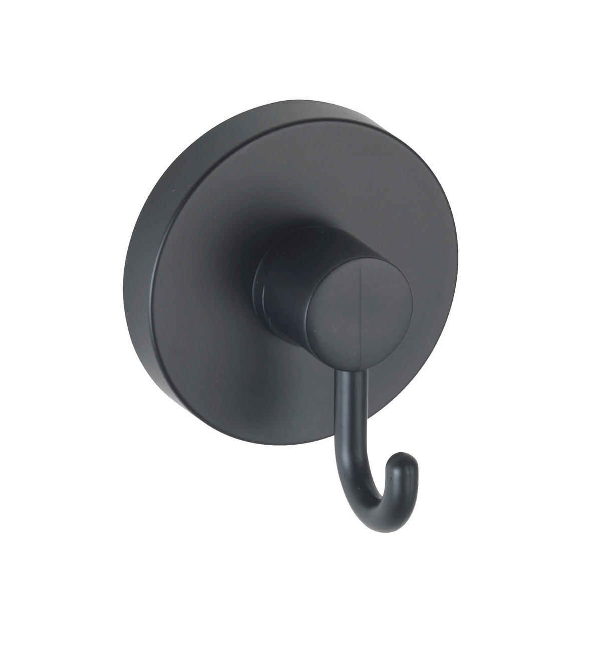 WANDHAKEN 2 Stück  in Schwarz  - Schwarz, Basics, Kunststoff (6/6,7/5cm) - Wenko