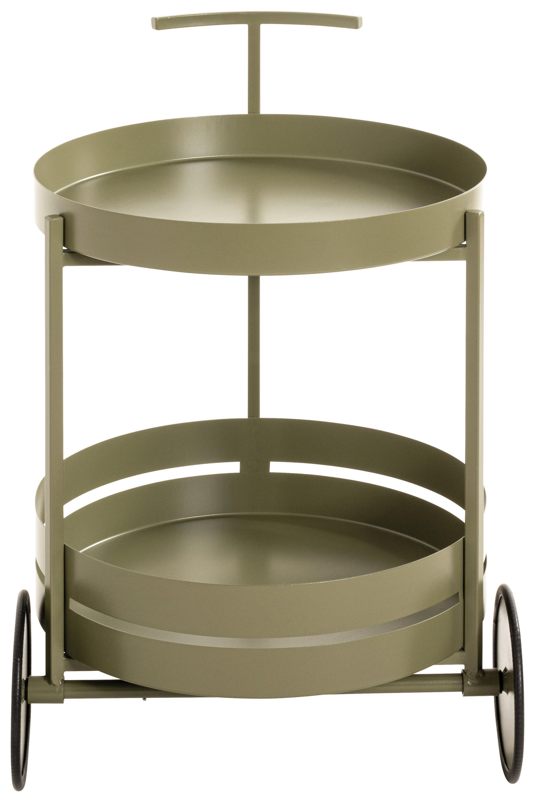 SERVIERWAGEN Hellgrün - Hellgrün, Design, Metall (42/42/61cm)