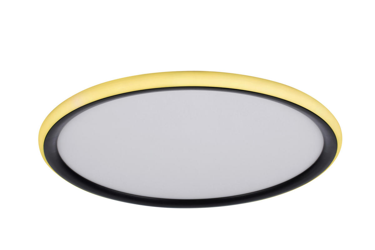 LED-DECKENLEUCHTE Rovinj 40/3,5 cm   - Schwarz, LIFESTYLE, Kunststoff (40/3,5cm) - Novel