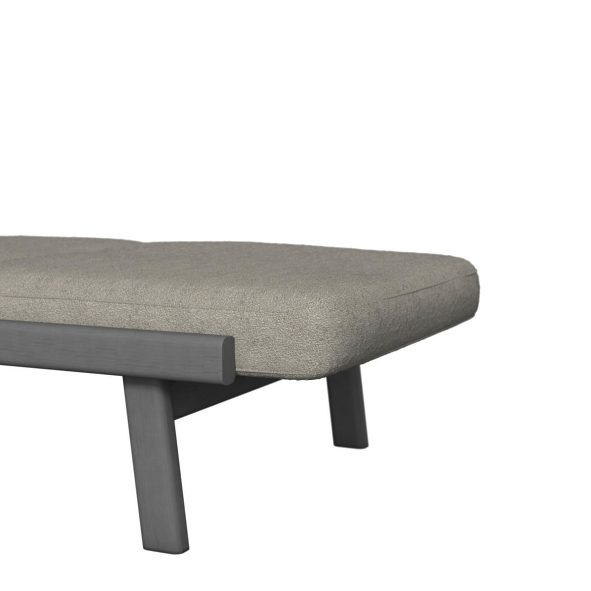 SONNENLIEGE 205/38,5/80 cm Esche  - Taupe/Anthrazit, ROMANTIK / LANDHAUS, Holz/Textil (205/38,5/80cm) - Dieter Knoll