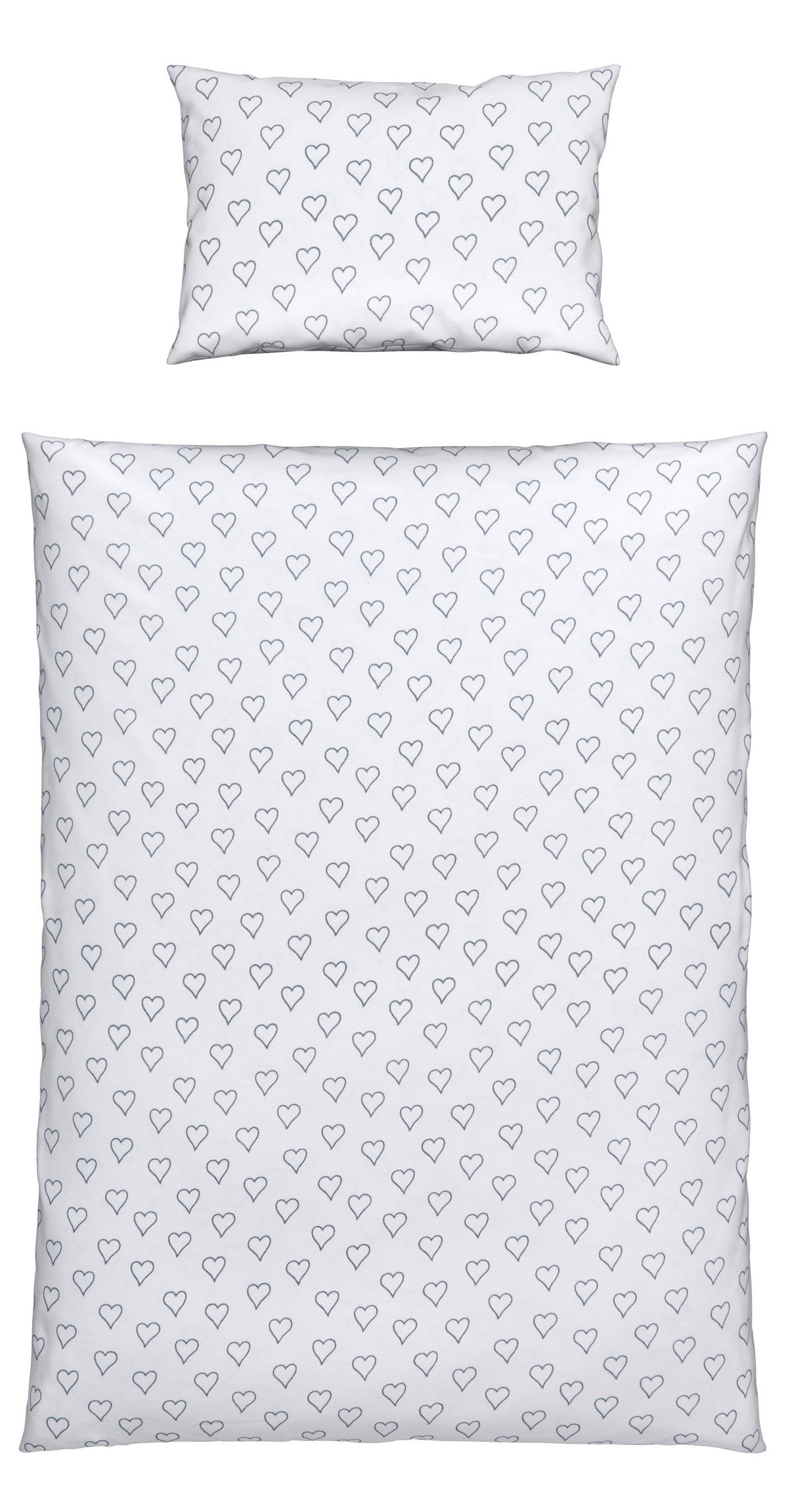 BABYBETTWÄSCHE 100/135 cm  - Weiß, Basics, Textil (100/135cm) - Patinio