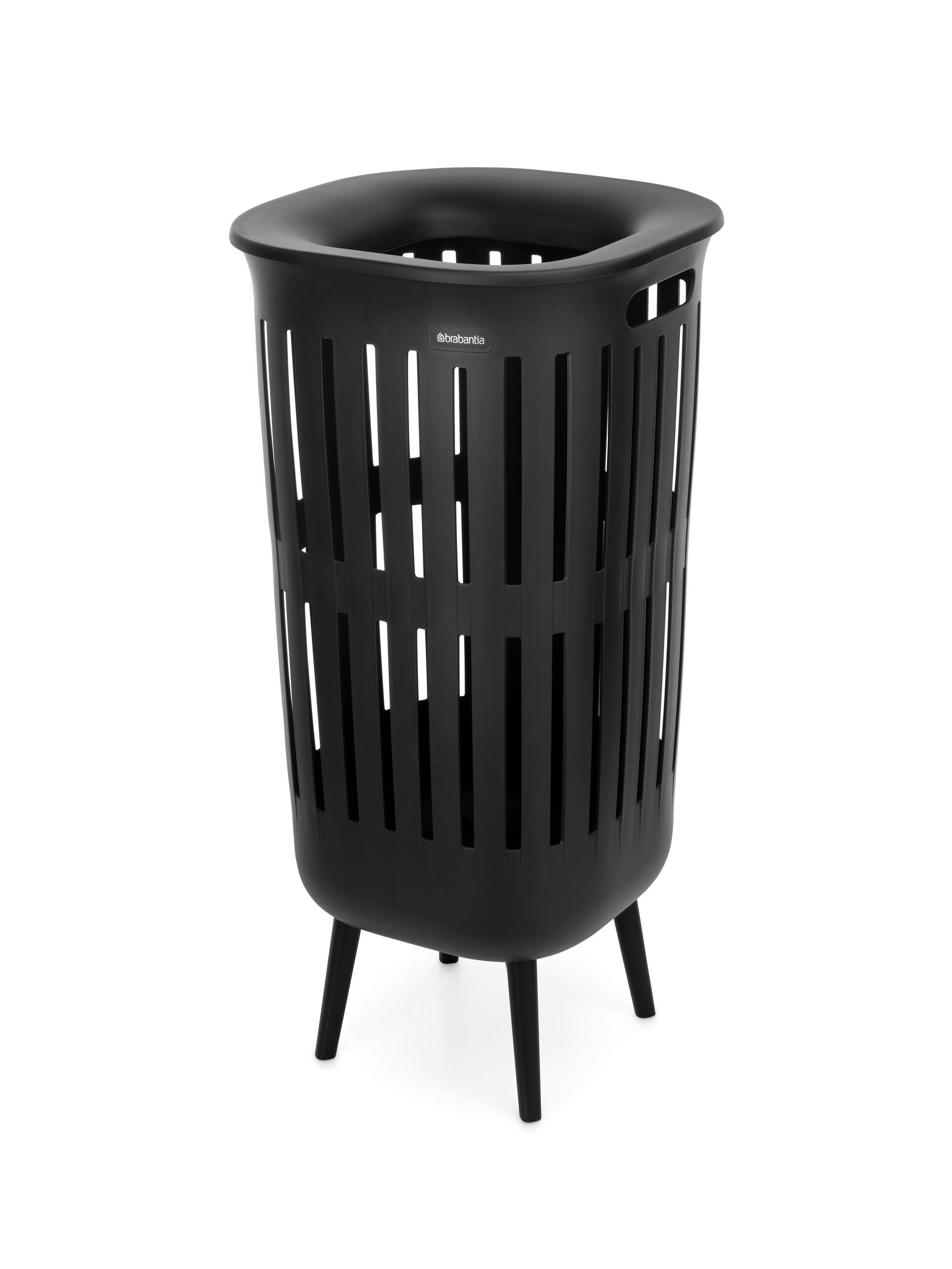 KOŠARA ZA PERILO - črna, Basics, umetna masa (55l) - Brabantia