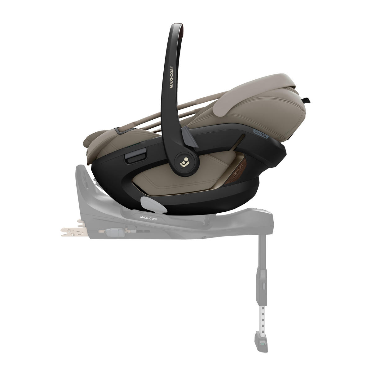 BABYSCHALE Coral Slide Pro  - Beige, Basics, Kunststoff/Textil (44/44,6/76cm) - Maxi-Cosi