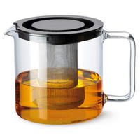 ČAJNIK    - prozirna, Konvencionalno, staklo/metal (1,3l) - Novel