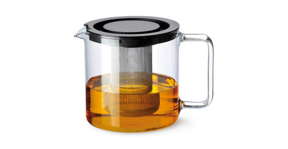 TEEKANNE 1,3 l - Klar, KONVENTIONELL, Glas/Kunststoff (1,3l) - Novel