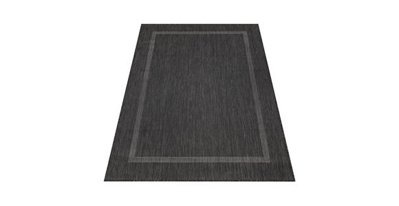 FLACHWEBETEPPICH 60/100 cm Relax Schwarz  - Schwarz, Basics, Textil (60/100cm) - Novel