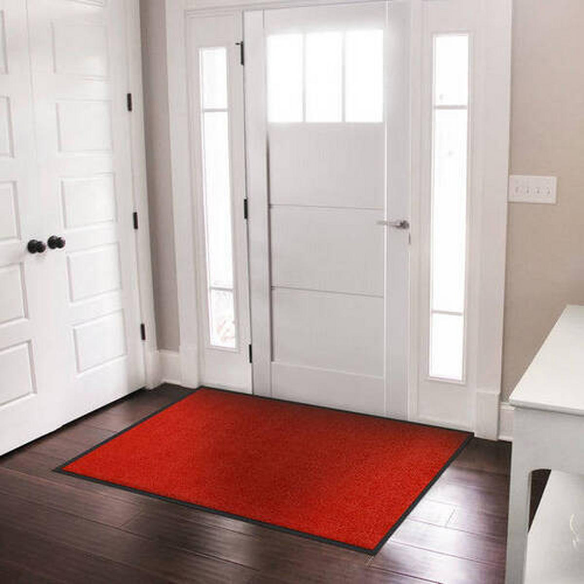 SCHMUTZFANGMATTE  90/120 cm  Rot  - Rot, KONVENTIONELL, Kunststoff/Textil (90/120cm) - Esposa