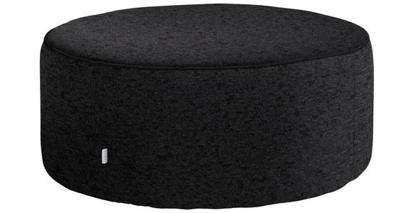 HOCKER in Textil Anthrazit  - Anthrazit, Design, Textil (80/33/80cm) - Belluti