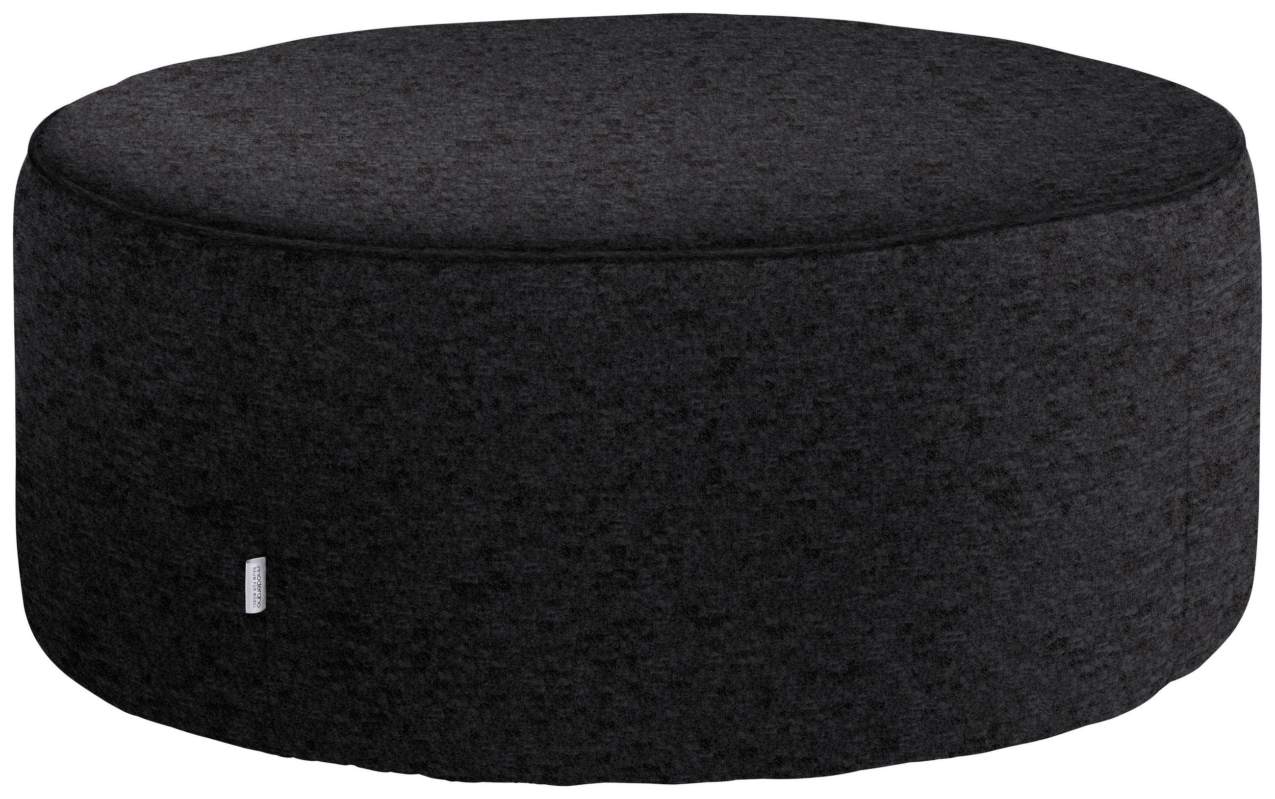 HOCKER in Textil Anthrazit  - Anthrazit, Design, Textil (80/33/80cm) - Belluti