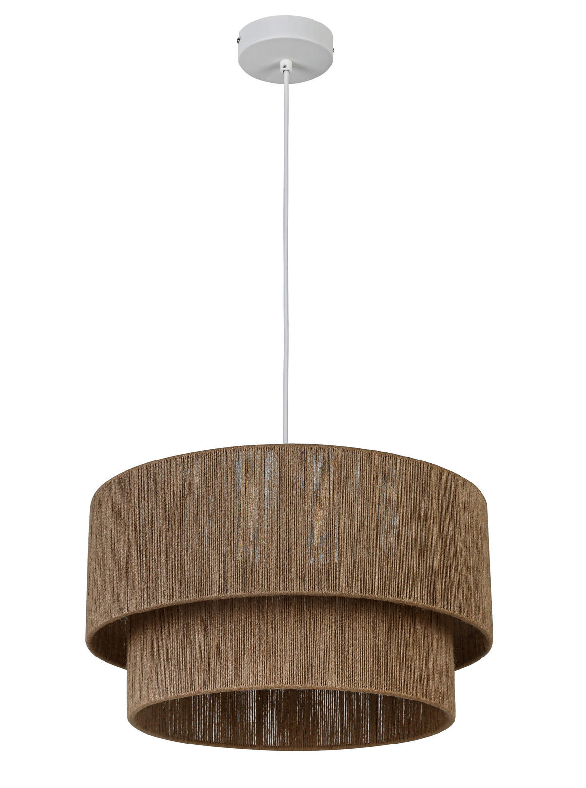 TAKLAMPA 45/27 cm  - vit/brun, Natur, metall/textil (45/27cm) - Novel