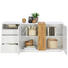 SIDEBOARD - Eichefarben/Weiß, Design, Holz/Holzwerkstoff (160/75/40cm) - Carryhome SIDEBOARD - Eichefarben/Weiß, Design, Holz/Holzwerkstoff (160/75/40cm) - Carryhome