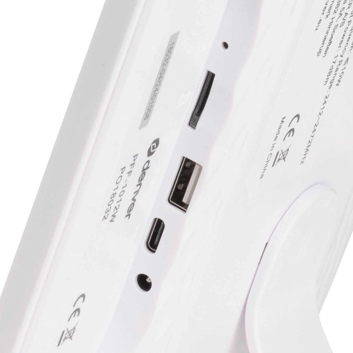 DIGITALER BILDERRAHMEN - Weiß, Design, Kunststoff (26/18/2,5cm) - DENVER