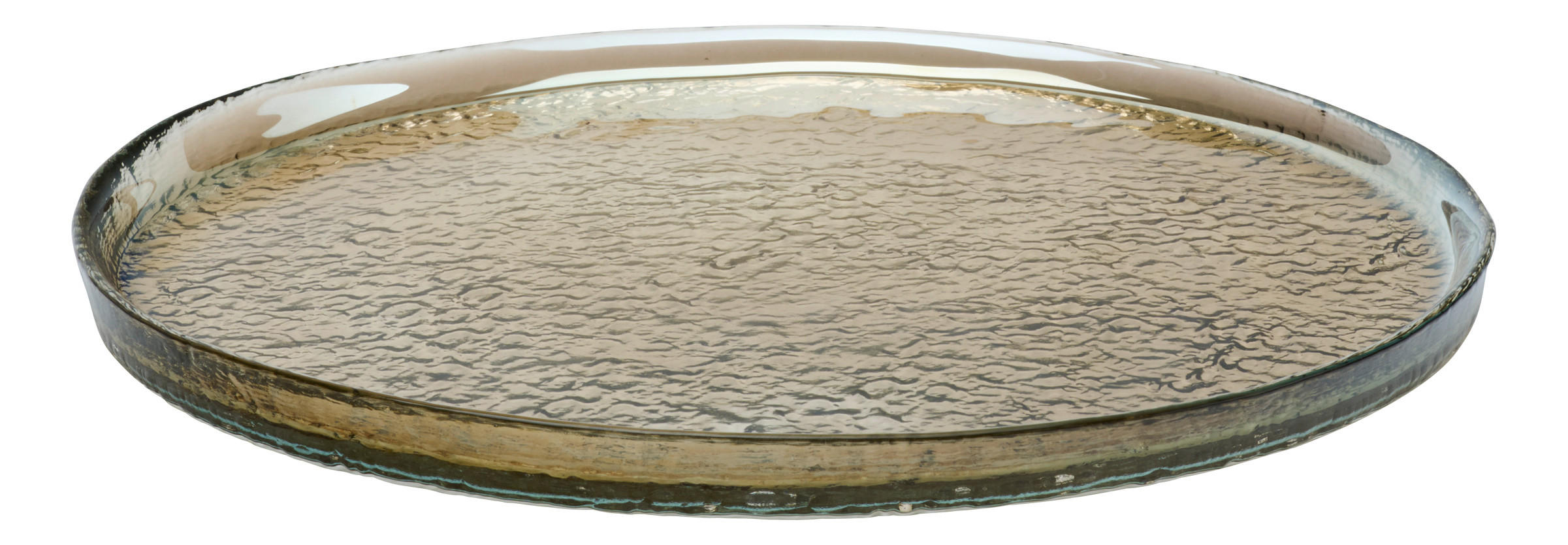 TELLER Braun 28/2 cm Luzia  - Braun, KONVENTIONELL, Glas (28/2cm) - Ritzenhoff Breker