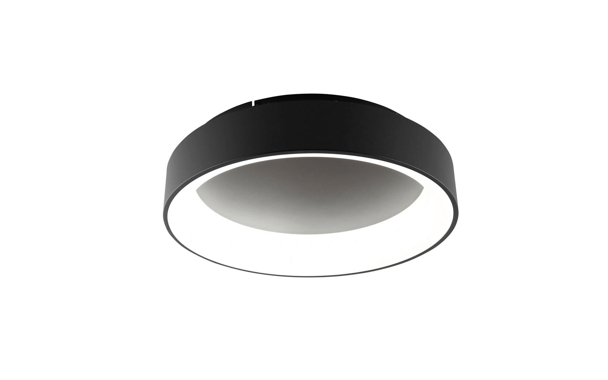 LED-DECKENLEUCHTE Luce Ambiente e Design 60/13 cm   - Schwarz/Weiß, Trend, Kunststoff/Metall (60/13cm)