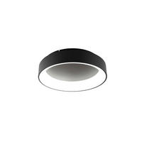 LED-DECKENLEUCHTE Luce Ambiente e Design 60/13 cm   - Schwarz/Weiß, Trend, Kunststoff/Metall (60/13cm)