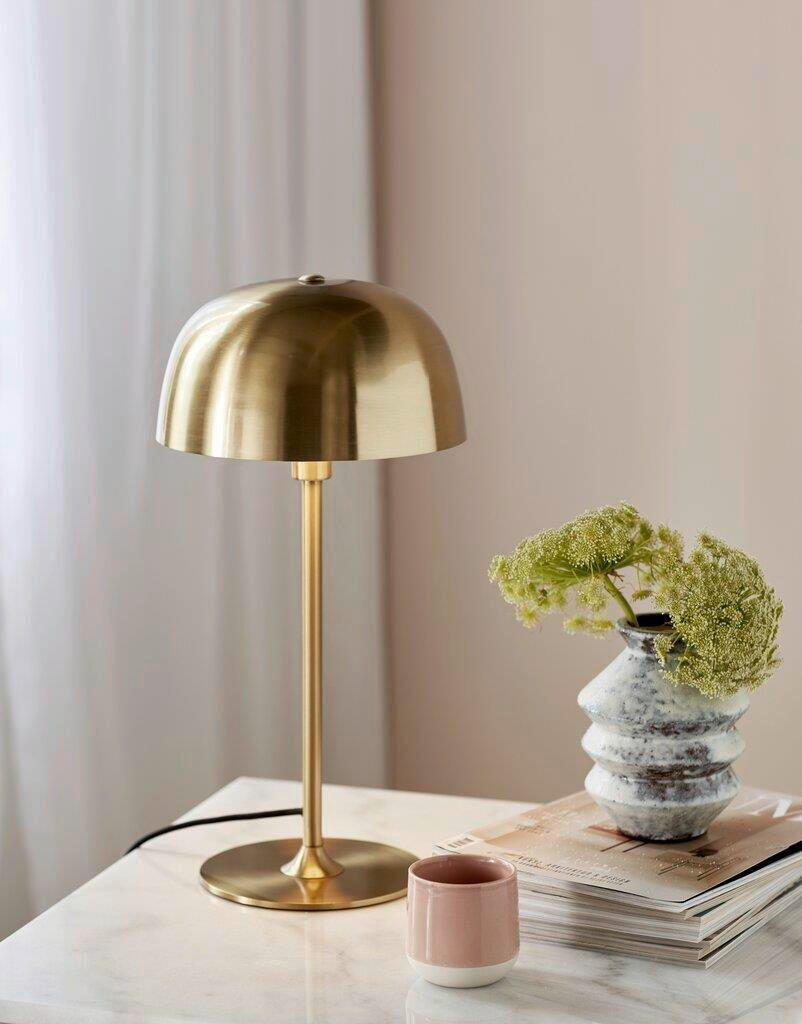TISCHLEUCHTE 24/47 cm - Messingfarben, Design, Metall (24/47cm) - Nordlux