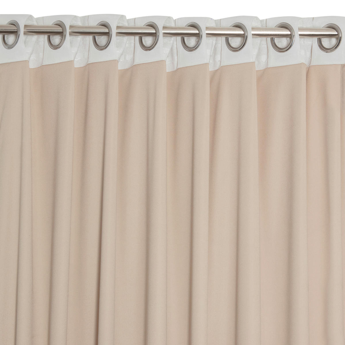 FERTIGVORHANG blickdicht  - Beige, Basics, Textil (135/280cm)