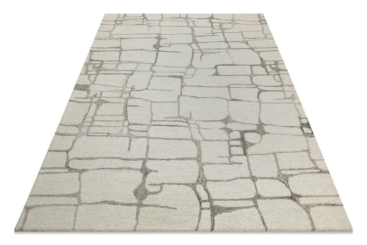 WEBTEPPICH 140/200 cm Hamptons Twelve Hellgrau, Greige  - Greige/Hellgrau, Design, Textil (140/200cm) - WECON HOME