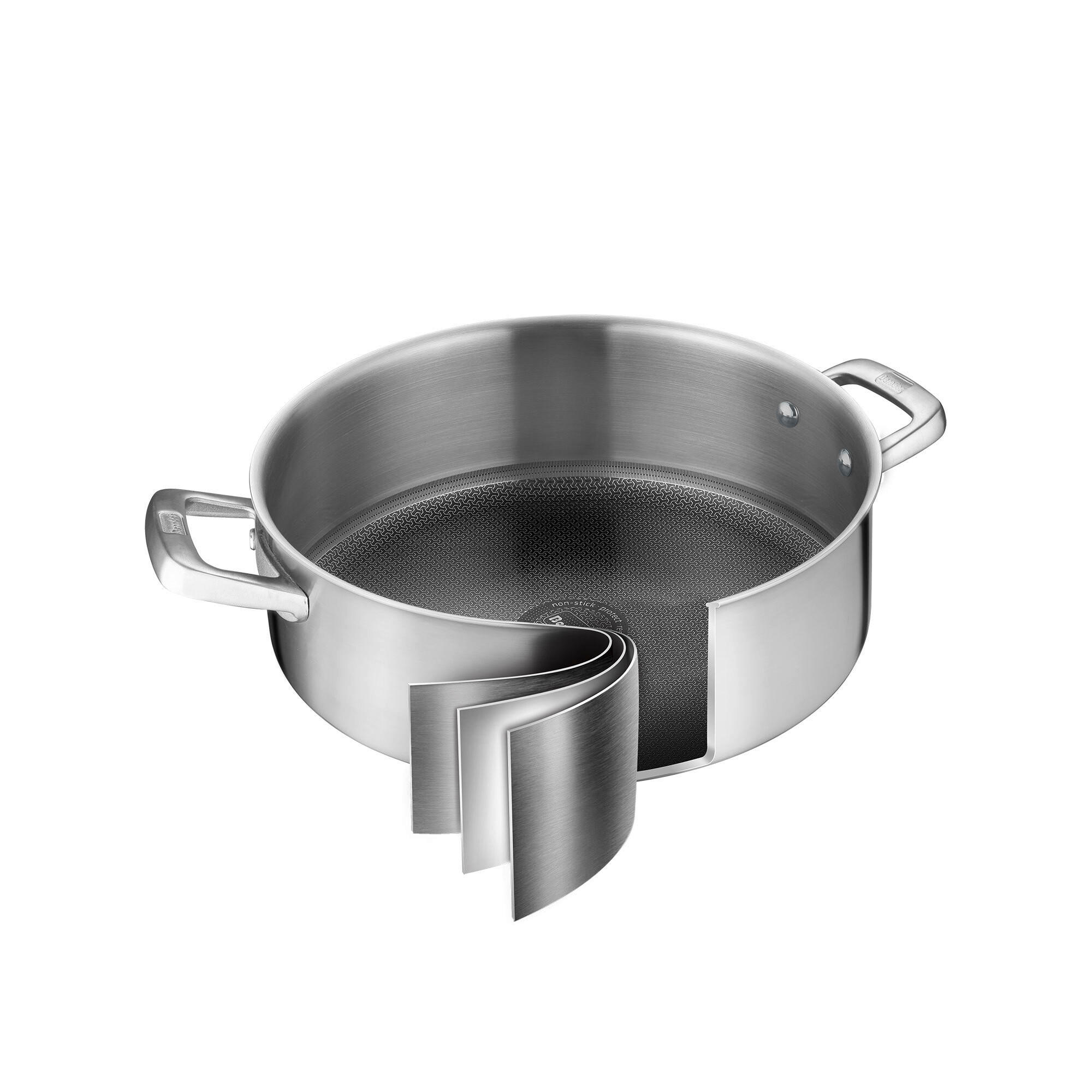 SERVIERPFANNE Tricion Resist b.nature Keramikbeschichtung 28 cm  - Basics, Metall (28cm) - Berndes