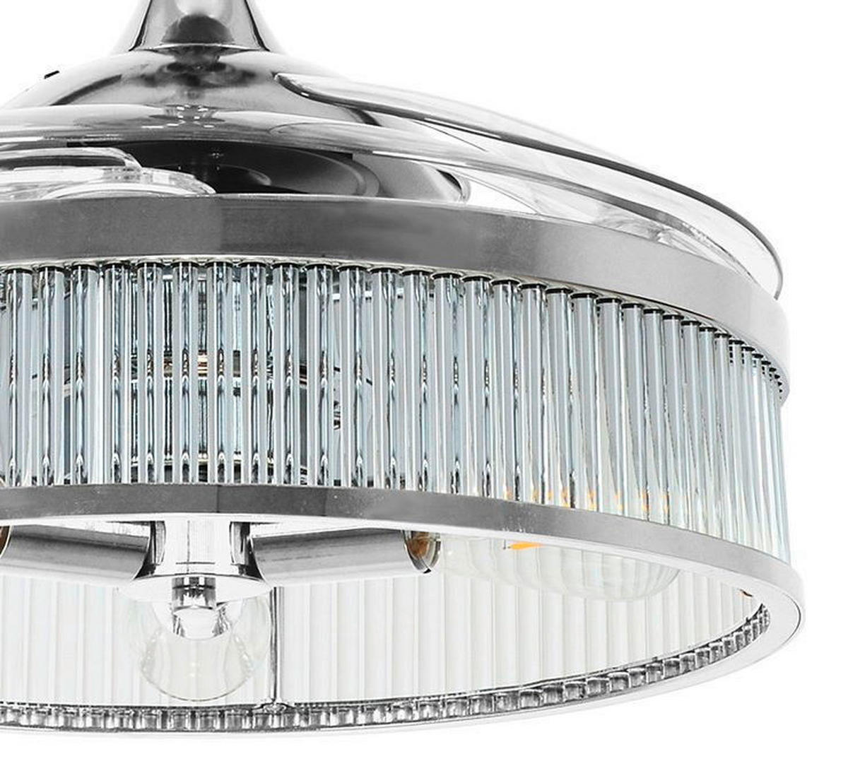 TAKFLÄKT FANAWAY CORBELLE 122/40 cm  - kromfärg/transparent, Design, metall/plast (122/40cm) - P & B