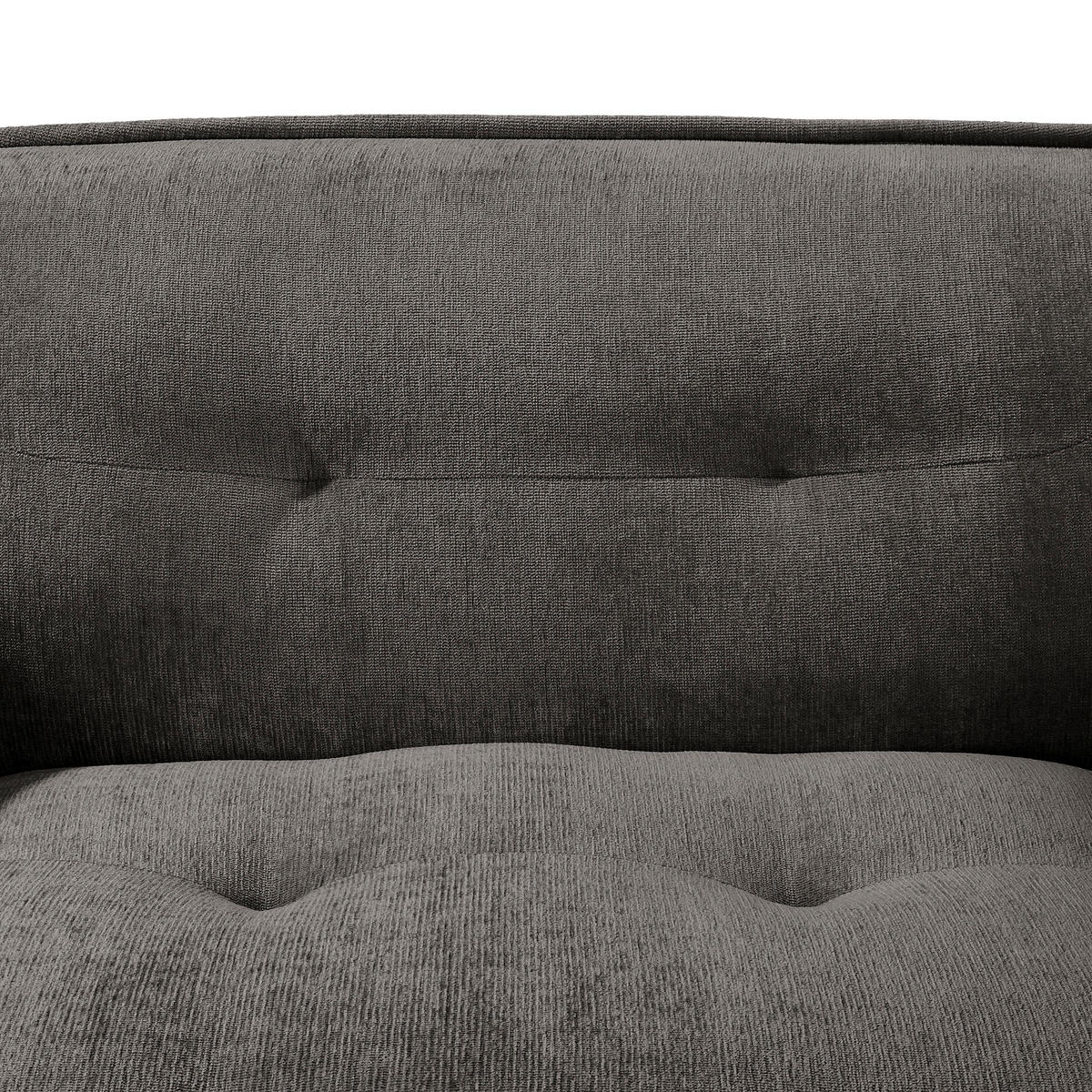 XXL-SESSEL in Chenille Anthrazit  - Anthrazit/Schwarz, Modern, Kunststoff/Textil (182/87/184cm) - Trendmanufaktur