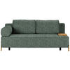 SCHLAFSOFA Bouclé Grün  - Naturfarben/Grün, Design, Holz/Textil (211/88/102cm) - Niels Andersson