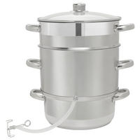 DAMPFENTSAFTER  - Edelstahlfarben/Transparent, Basics, Glas/Metall (28cm) - Homeware Profession.