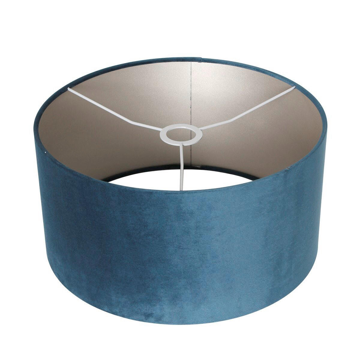 STEHLEUCHTE - Blau/Silberfarben, Trend, Glas/Metall (40/185/172cm)