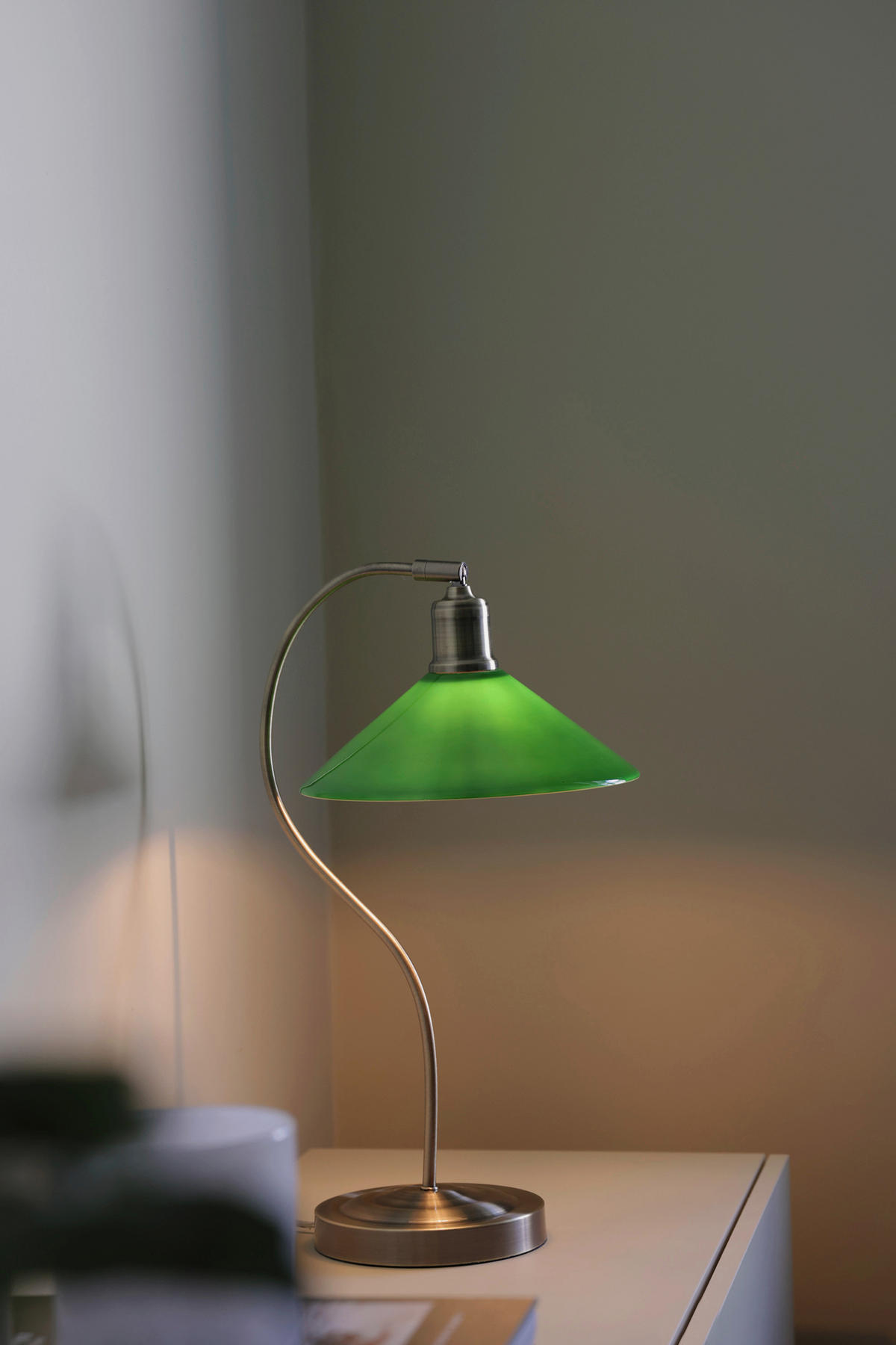 TISCHLEUCHTE - Grün, Basics, Metall (27,5/25/49cm) - Markslöjd